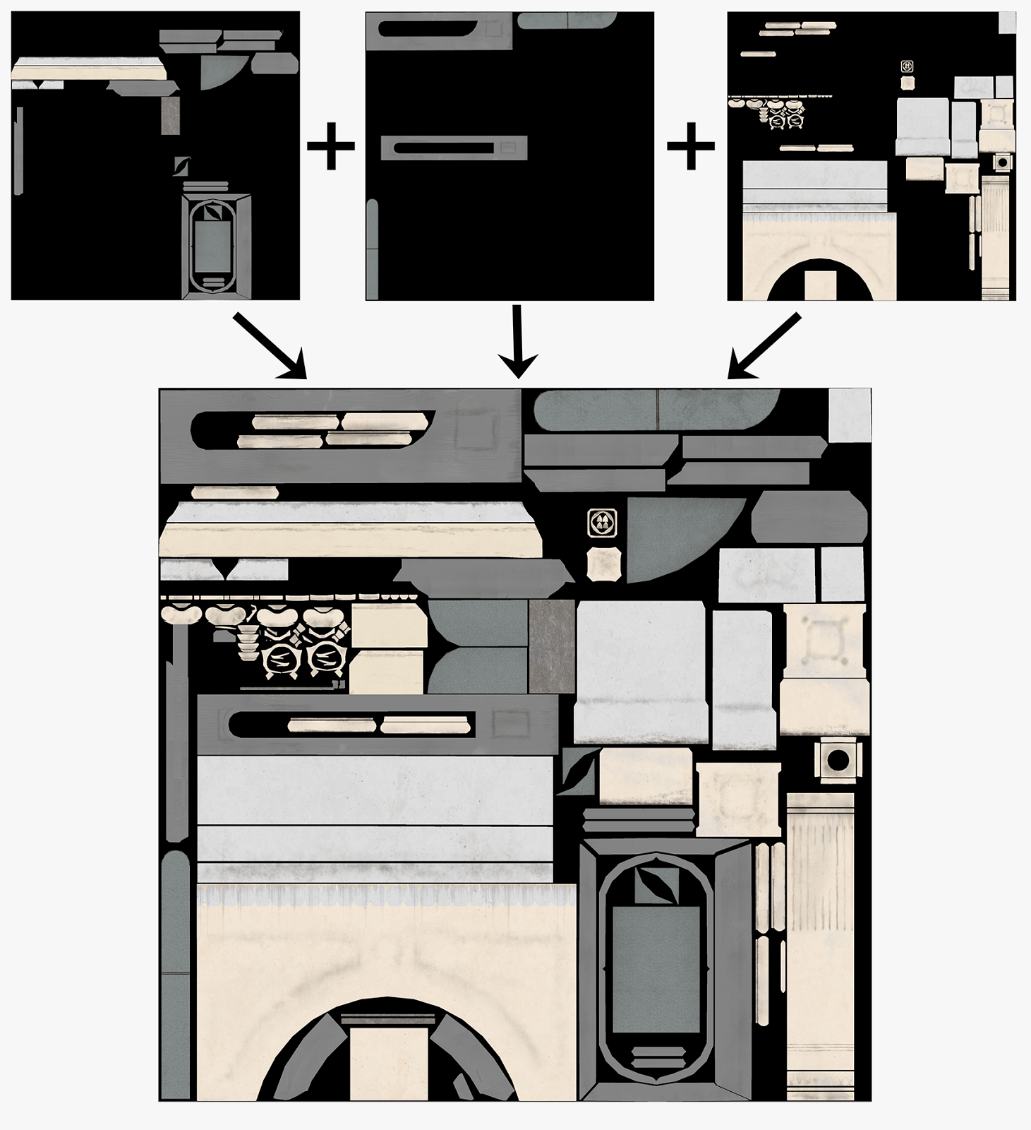 Stitching maps in Photoshop