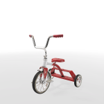 Tricycle model rendered in Unity
