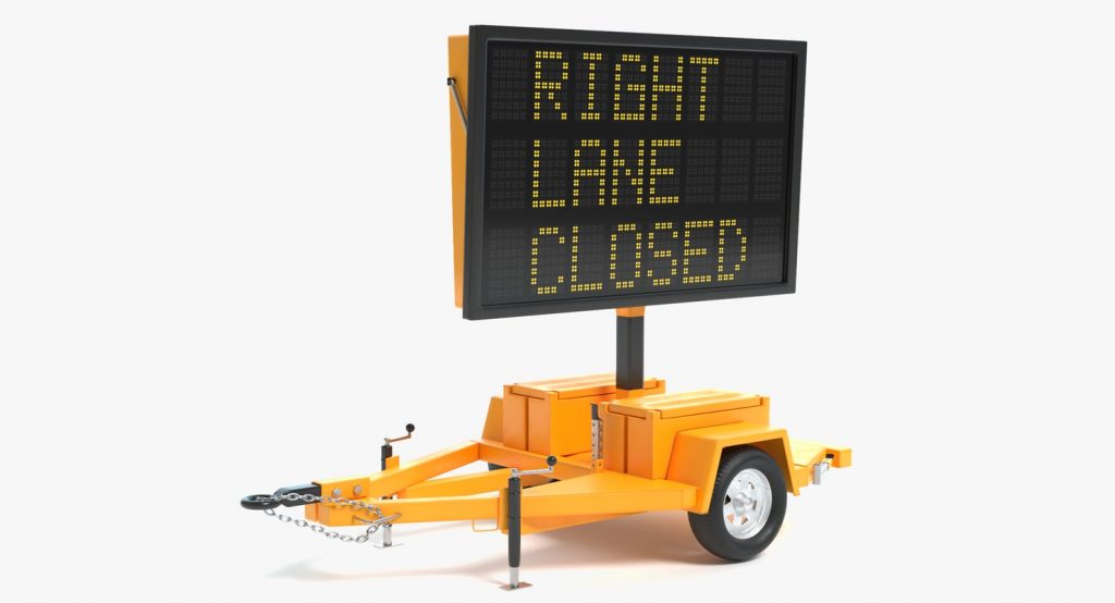 Electronic Traffic Sign 3D model by abramsdesign
