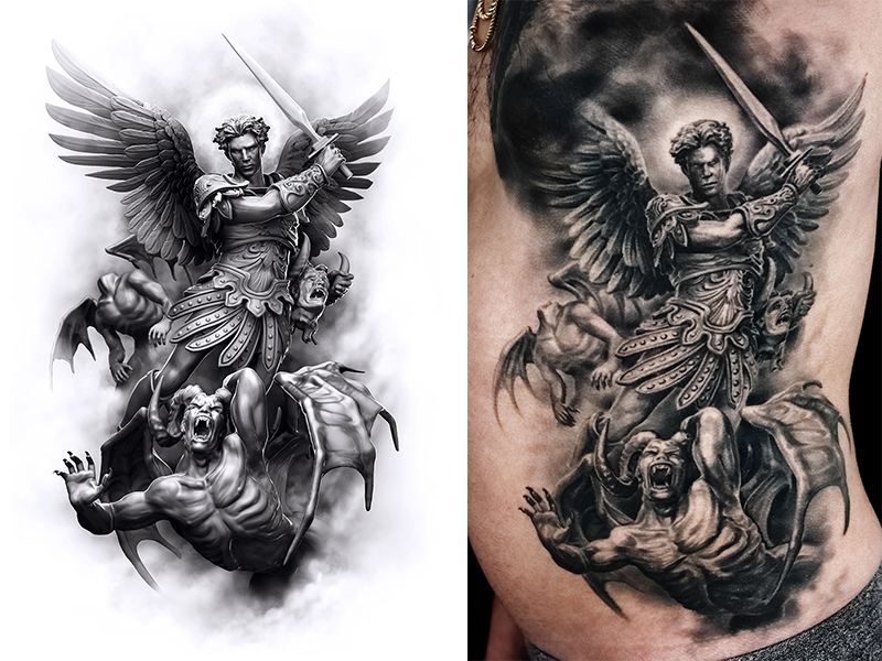 Arch Angel by Tattooed Theory’s Javier Antunez
