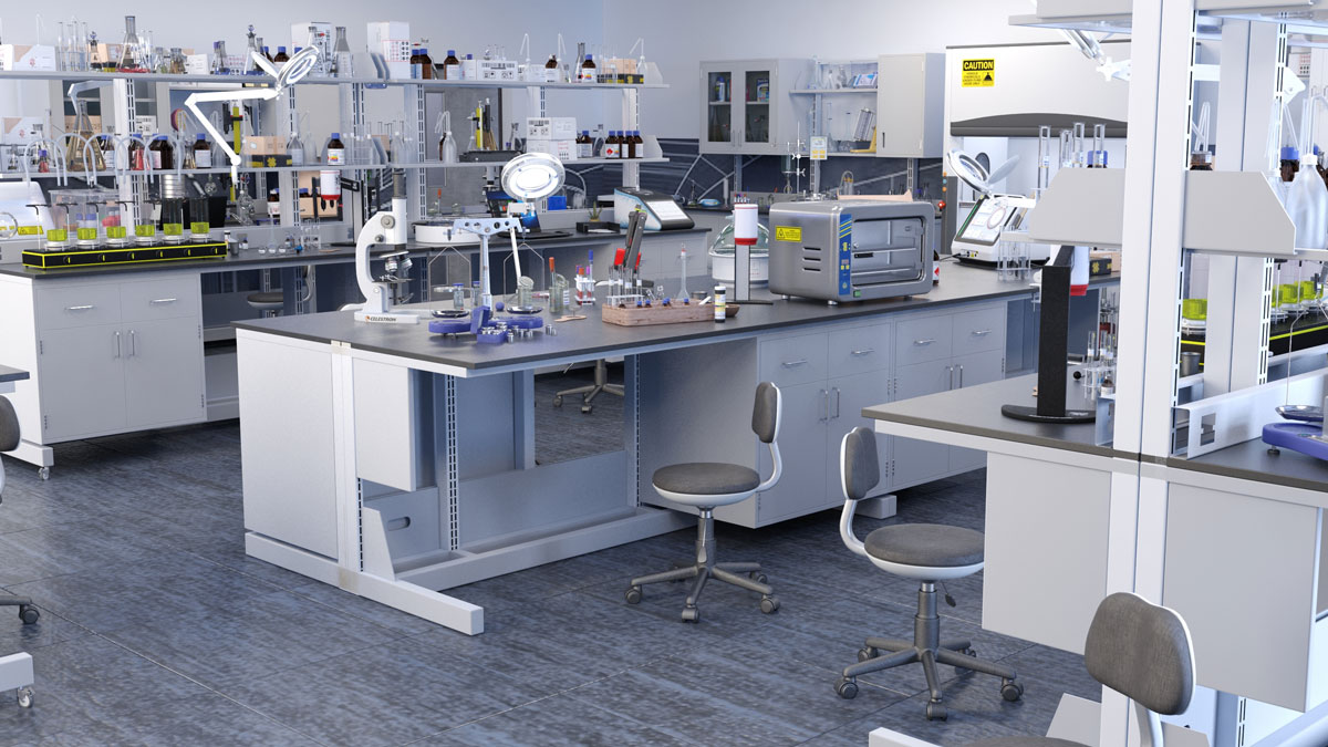 Laboratory 3D model by EveryDesign