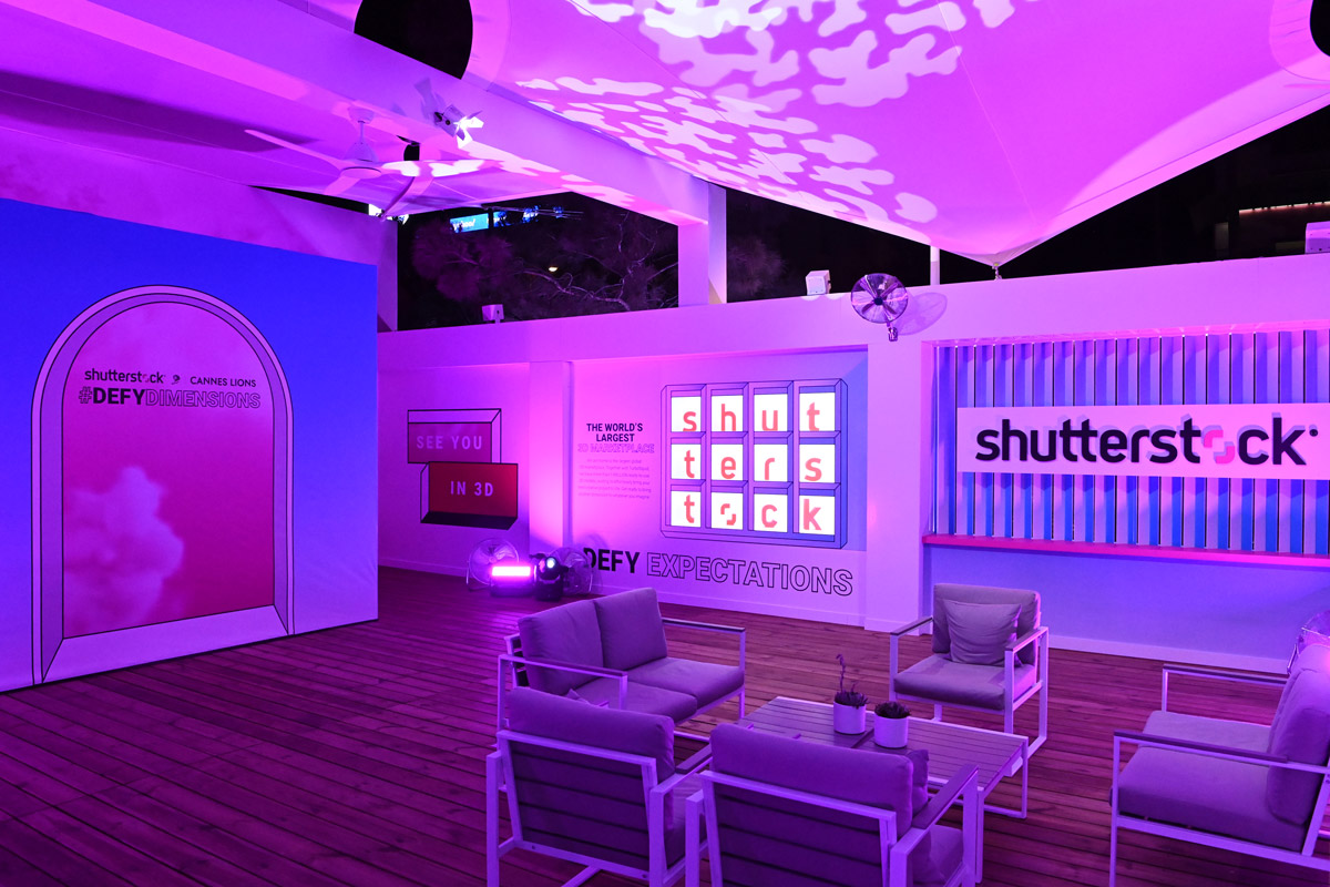 Shutterstock interactive installation interior.