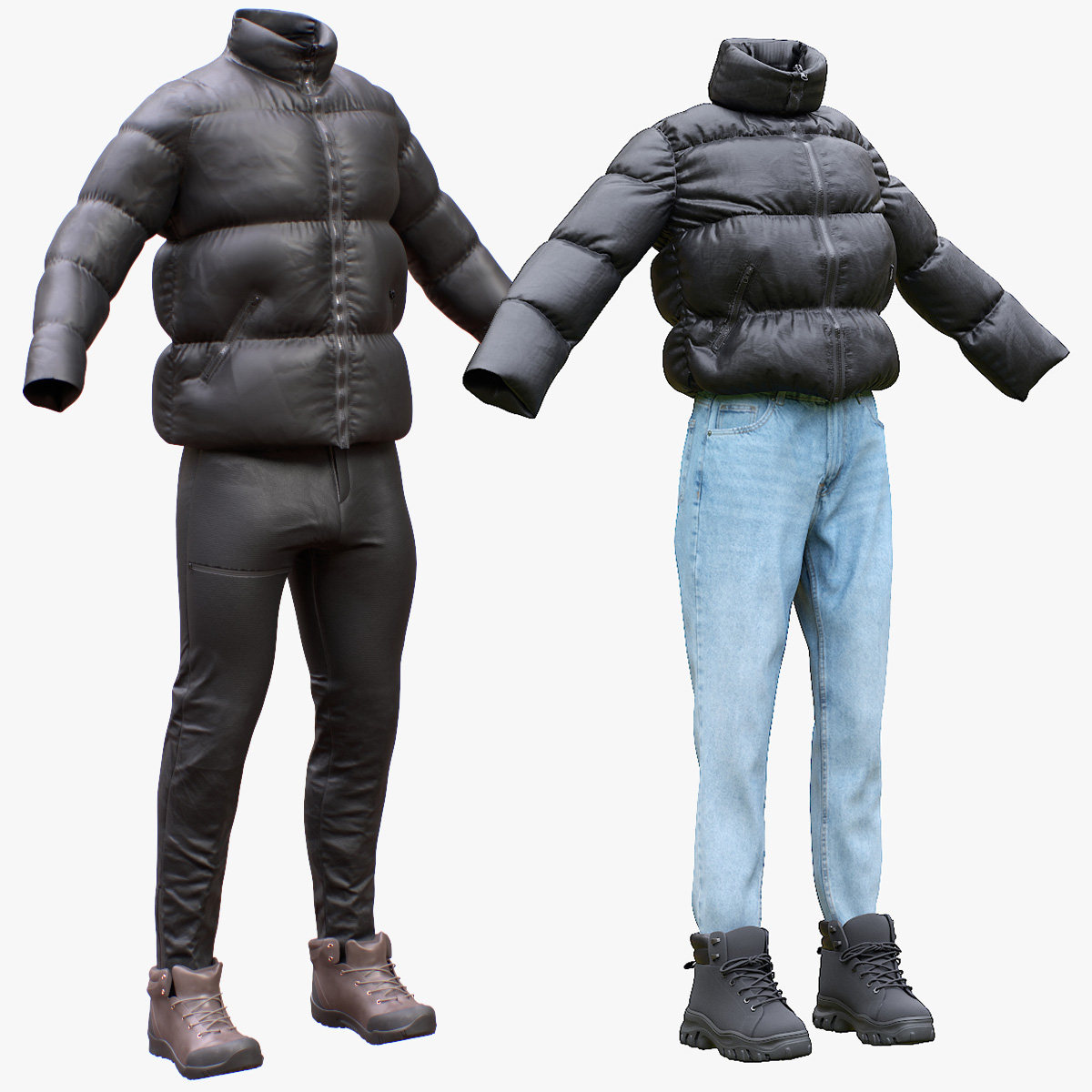 A 3D collection of winter clothing by Nice Pictures, one of our favorite 3D models.