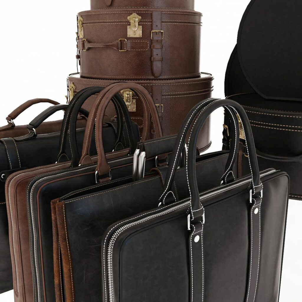 A collection of luggage 3D models by m_J