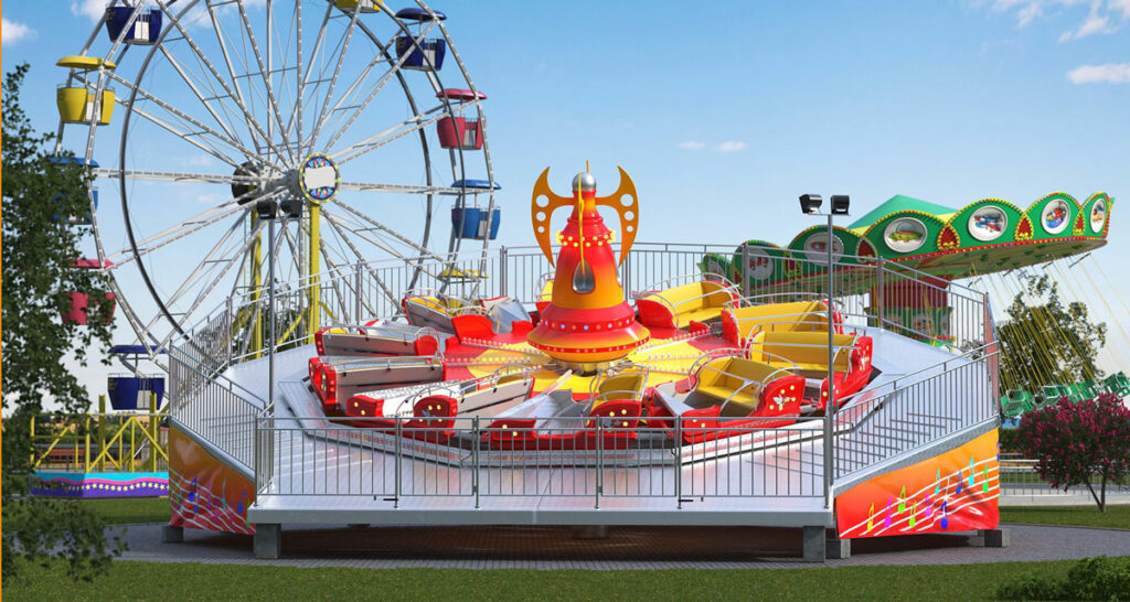A model of an amusement park ride by 3d molier international