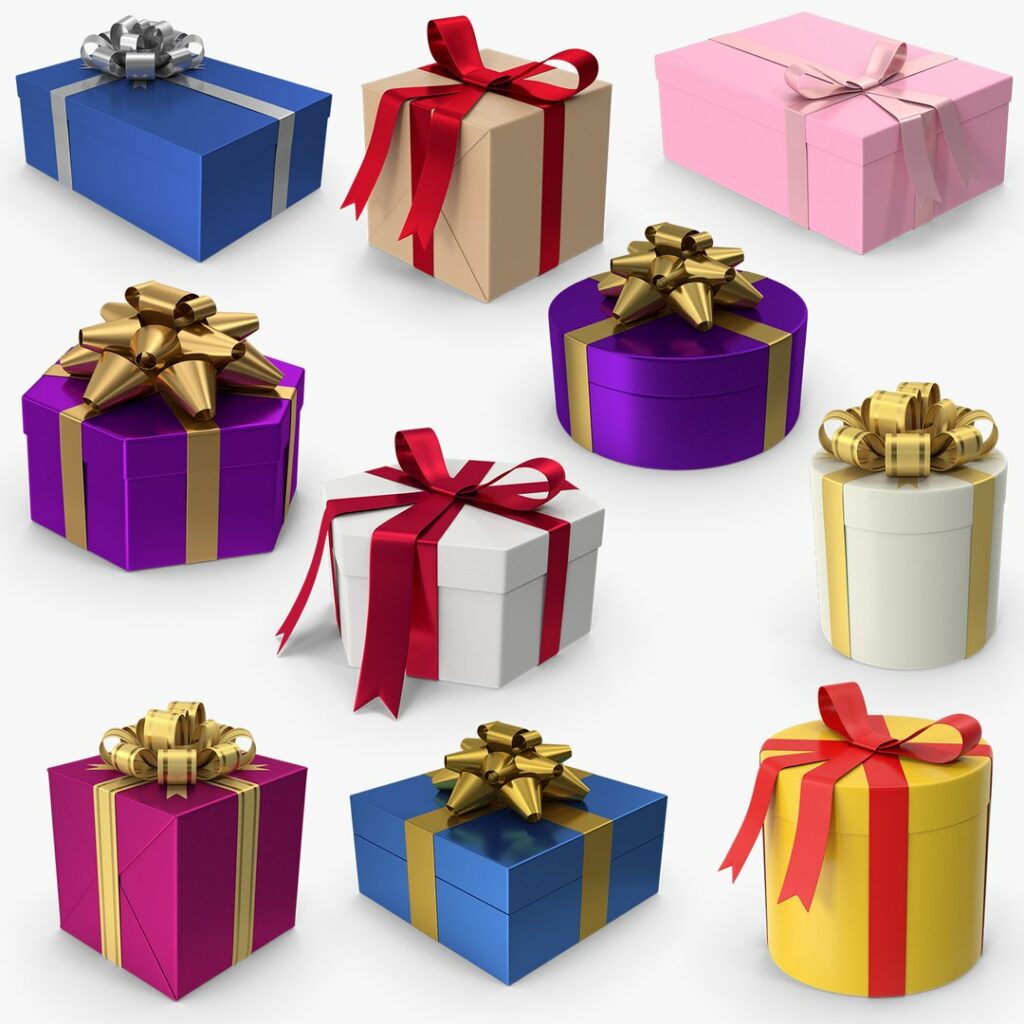 3D model Gift Boxes Collection
Product ID: 2157063

A collection of gift boxes, suitable for a holiday scene.
